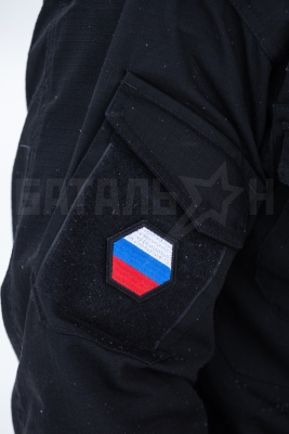 Патч (шеврон) "Флаг РФ" (45Х52 мм.) вышивка