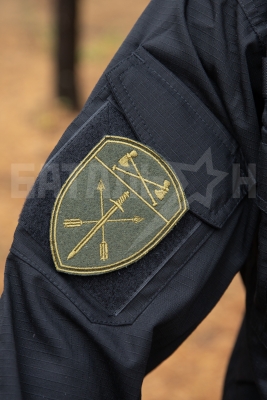 Шеврон Росгвардия Воинские части оперативного назначения на липучке, олива