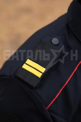 Фальш-погоны Полиция Младший сержант, чёрный