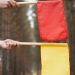 Флажки сигнальные армейские в чехле (красный, жёлтый)