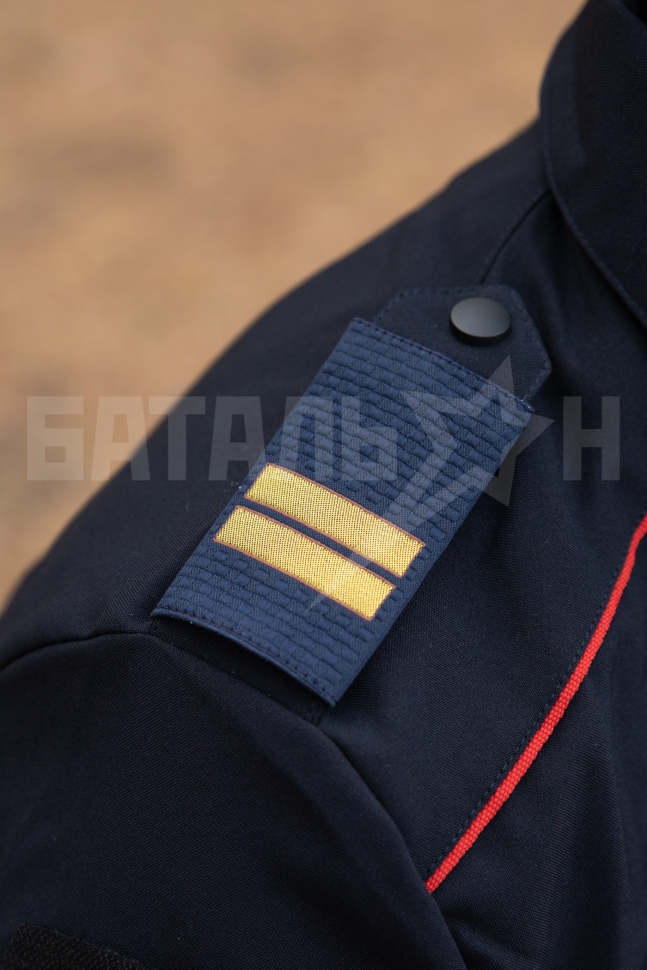 Фальш-погоны нового образца Полиция Младший сержант, темно-синий