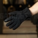 Тактические перчатки полнопалые зимние, чёрные