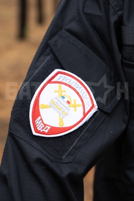 Шеврон Полиции нового образца ДПС на липучке, белый