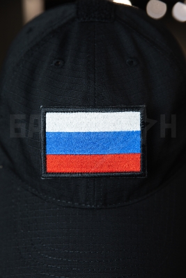 Нашивка на липучке флаг России большой